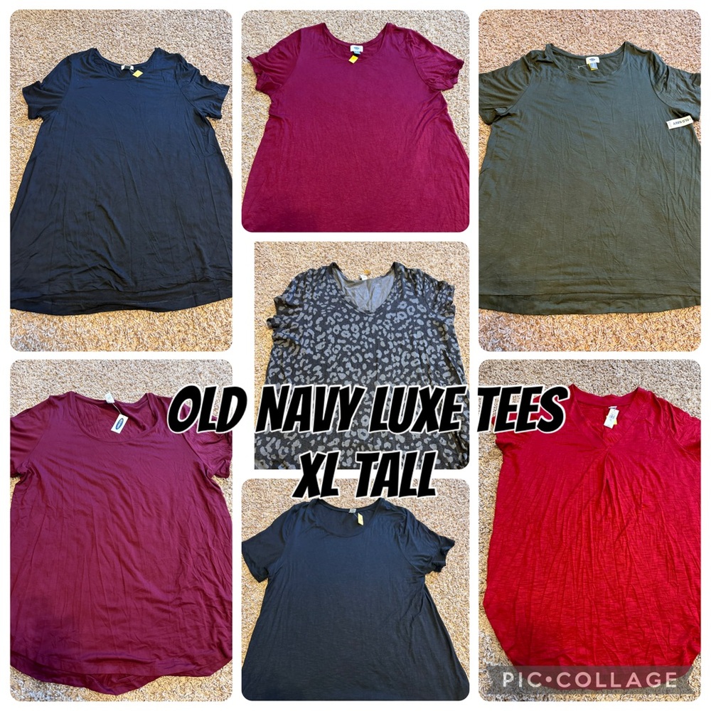 Old Navy Women's Short Sleeve tunic tee bundle size XL tall